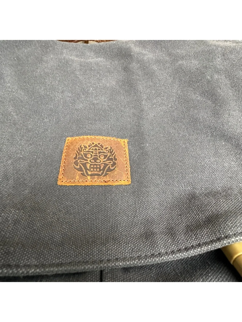 Cool Canvas Leather Multi-Function Student Shoulder Messenger Bag
